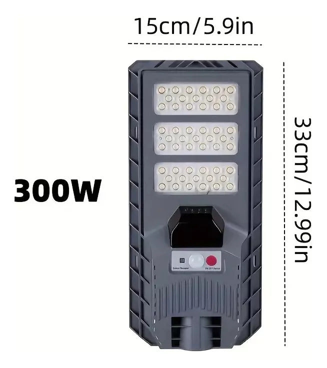 💡 Luminaria solar LED 300W - 150° - IP65 Sensor Movimiento