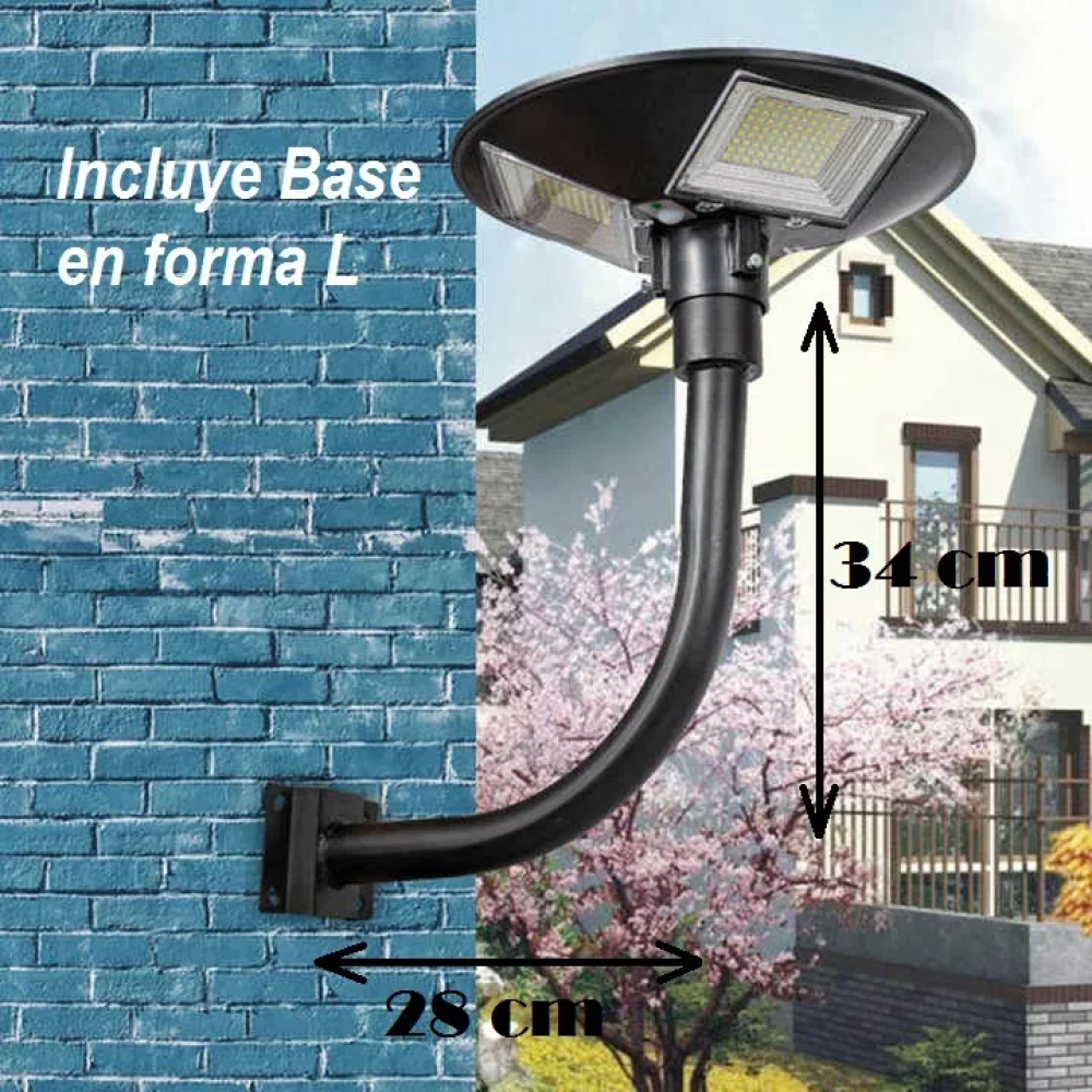 💡Luminaria solar LED 500W - 120° - IP65 - Sensor Movimiento
