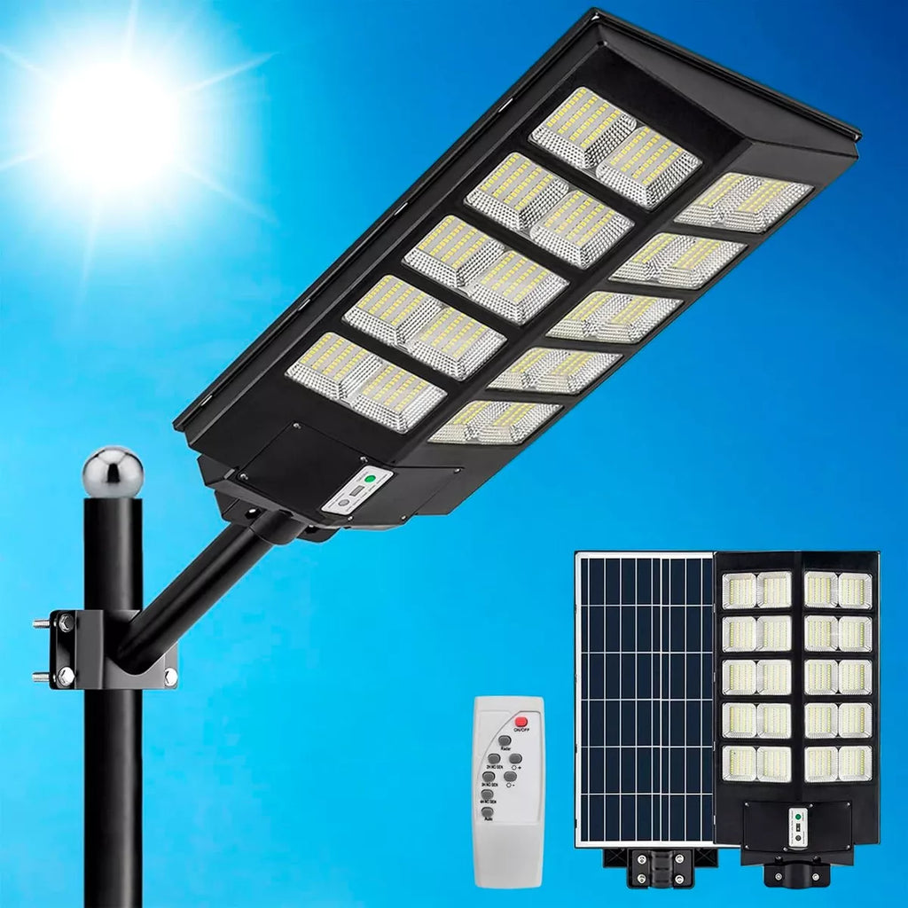 💡Luminaria solar LED 1200W - 180° - IP65+ poste