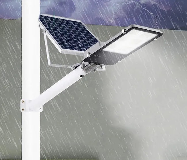 💡Luminaria solar LED 200W - 180° - IP65 + tubo + panel