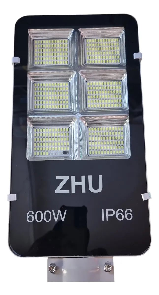 💡Luminaria solar LED 600W - 180° - IP65 + tubo + panel