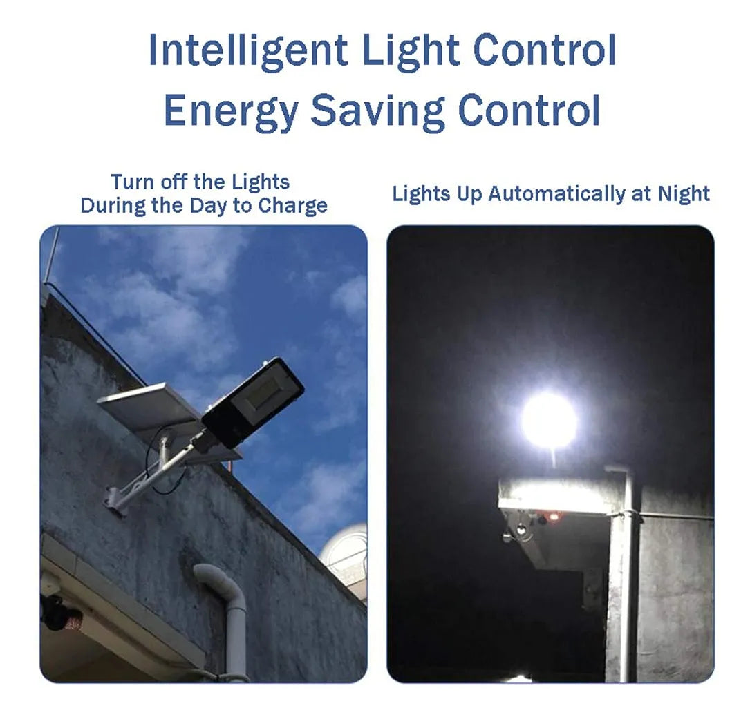 💡Luminaria solar LED 400W - 180° - IP65 + tubo + panel